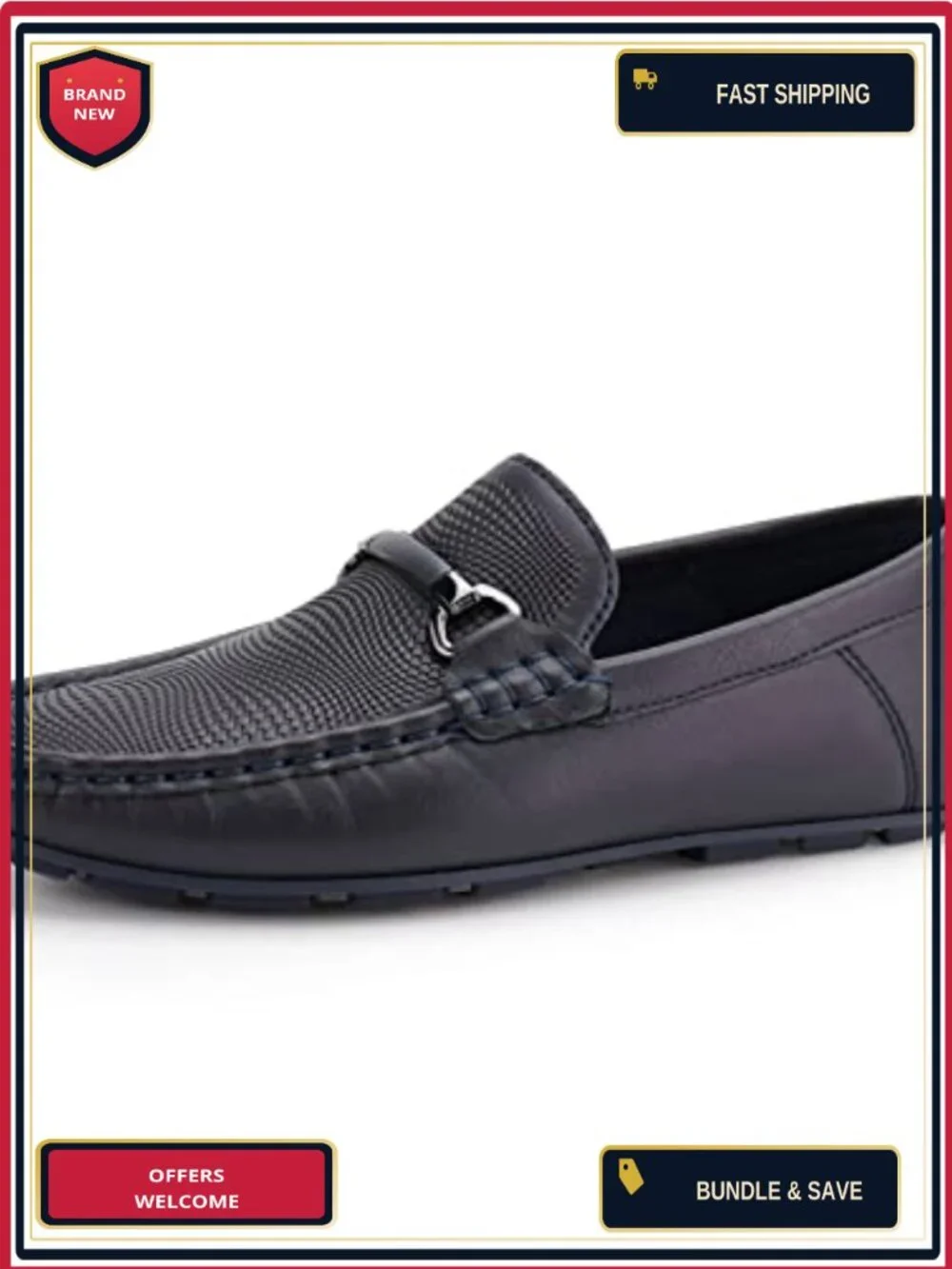 Kids Penny Loafer Slip-On Mocc Boys Dress Shoes Faux Leather